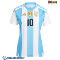 Fotballdrakt Dame Argentina Lionel Messi #10 Hjemmedrakt Copa America 2024 Kortermet